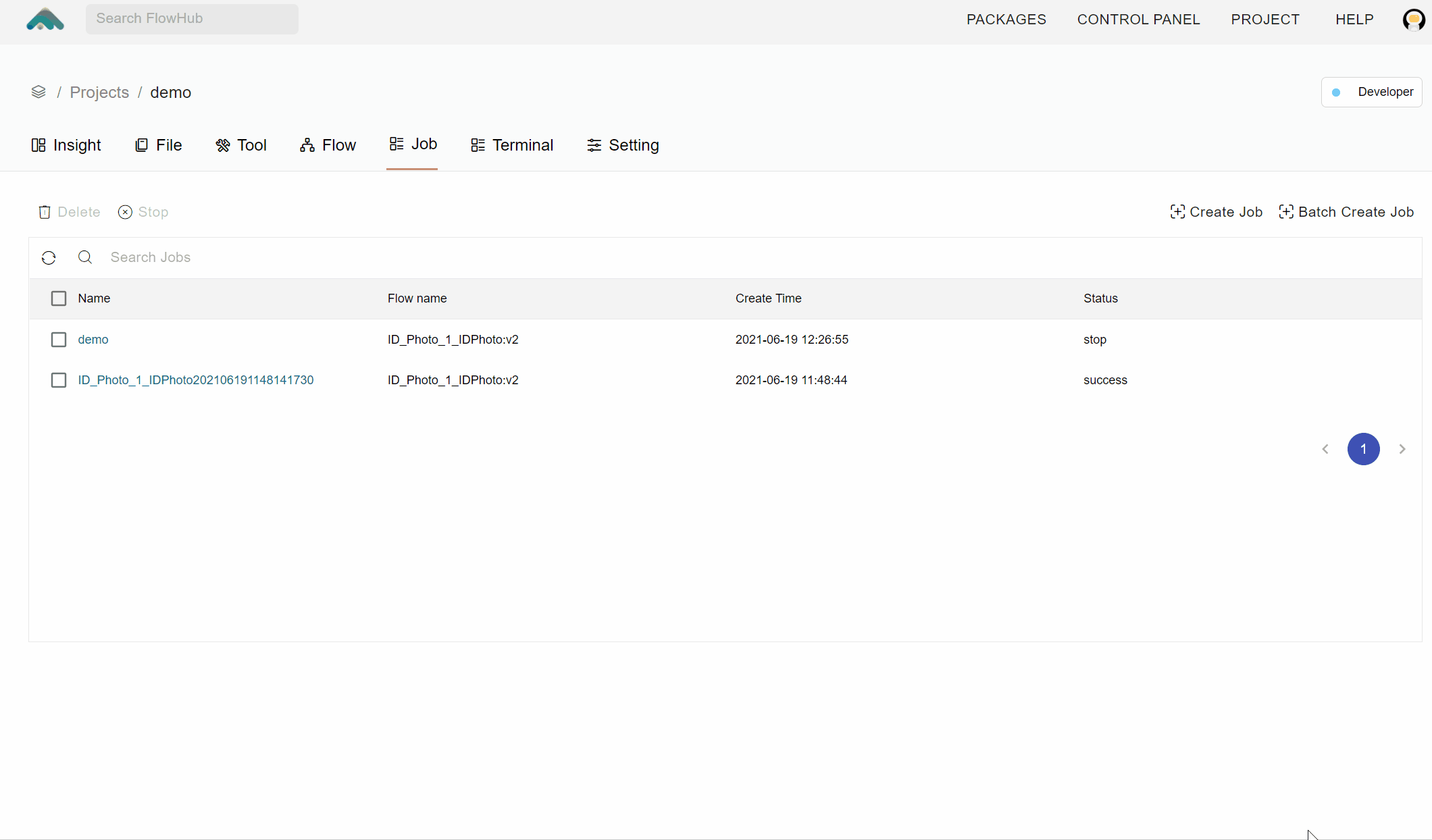 View job status · GitBook